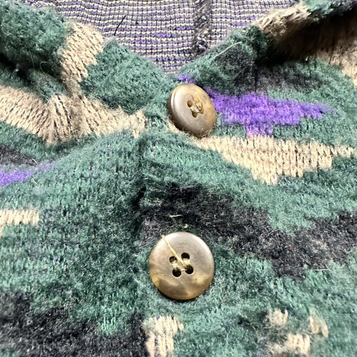 Other Vintage 90s Impact Aztec Tribal Pattern Knit Hoodie Sweater Size US L / EU 52-54 / 3 - 3 Thumbnail