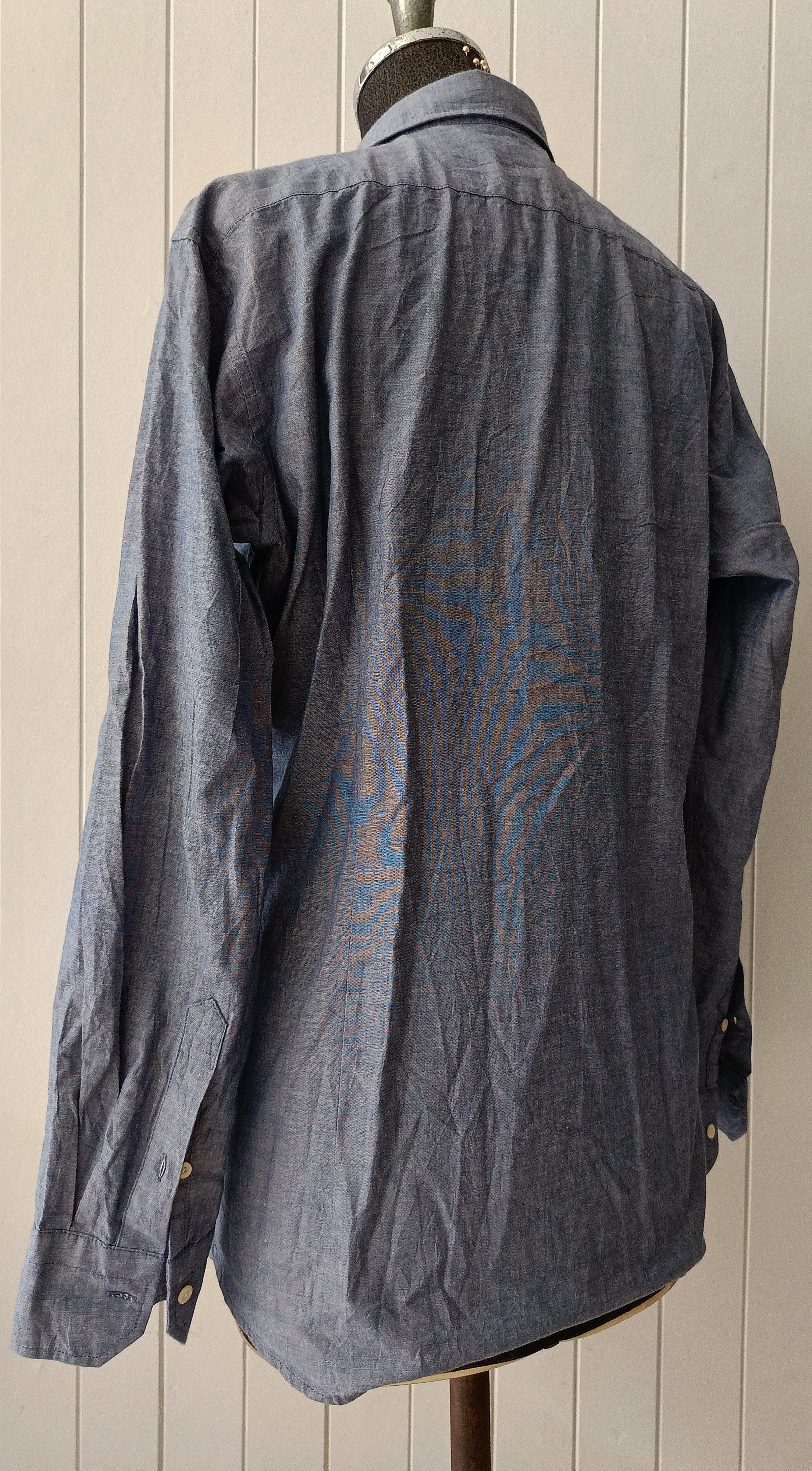 Mackintosh Mackintosh Philosophy MP oxford blue 38 slim fit blue shirt Size US S / EU 44-46 / 1 - 12 Thumbnail