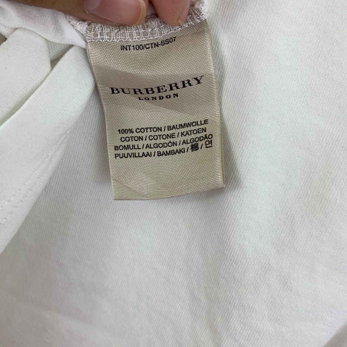 Burberry BURBERRY LONDON PRORSUM Crest Logo Brit Tee Shirt Top Size XL / US 12-14 / IT 48-50 - 8 Thumbnail