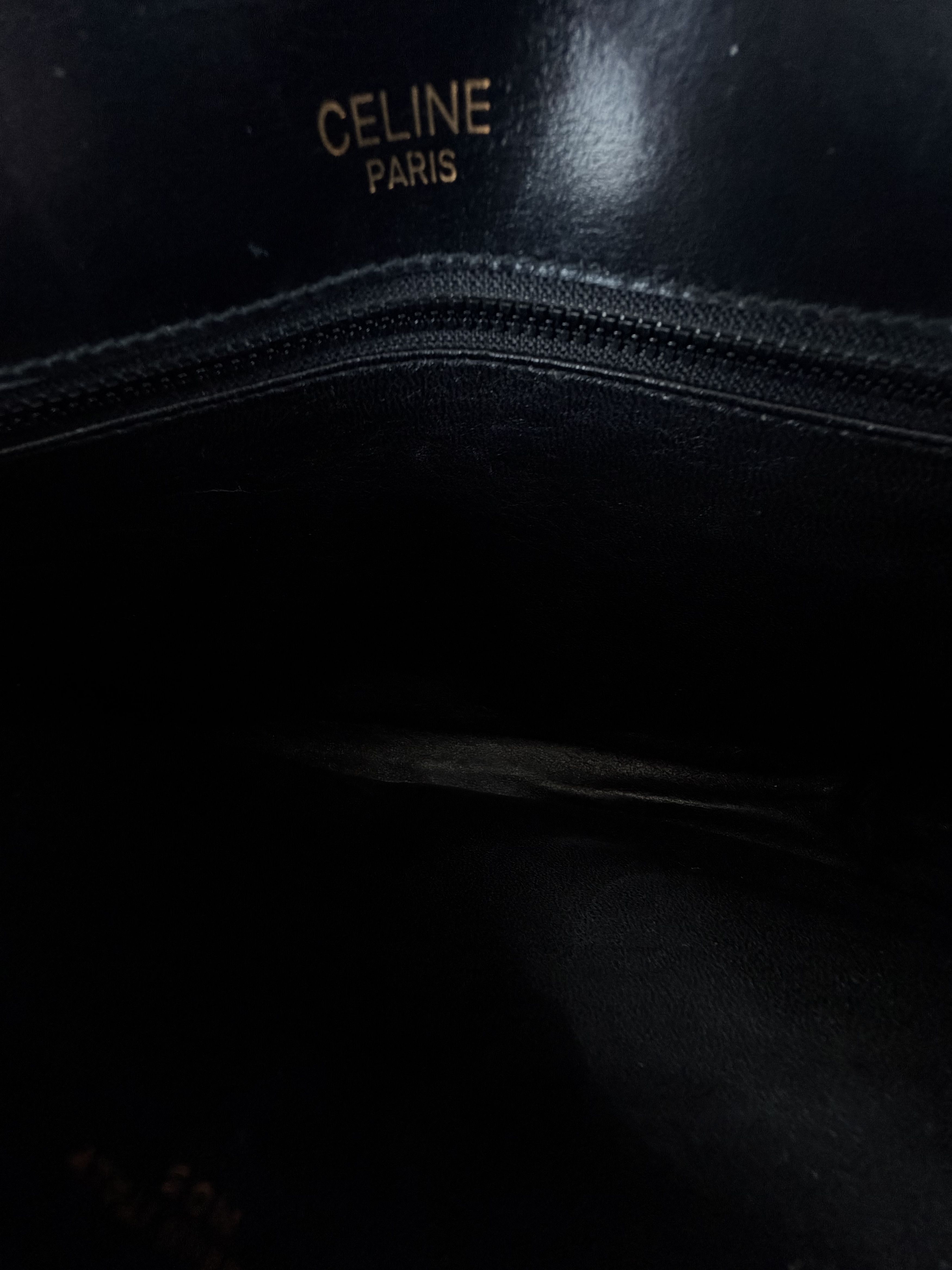 Celine Celine Black & Gold Clutch Size ONE SIZE - 4 Thumbnail