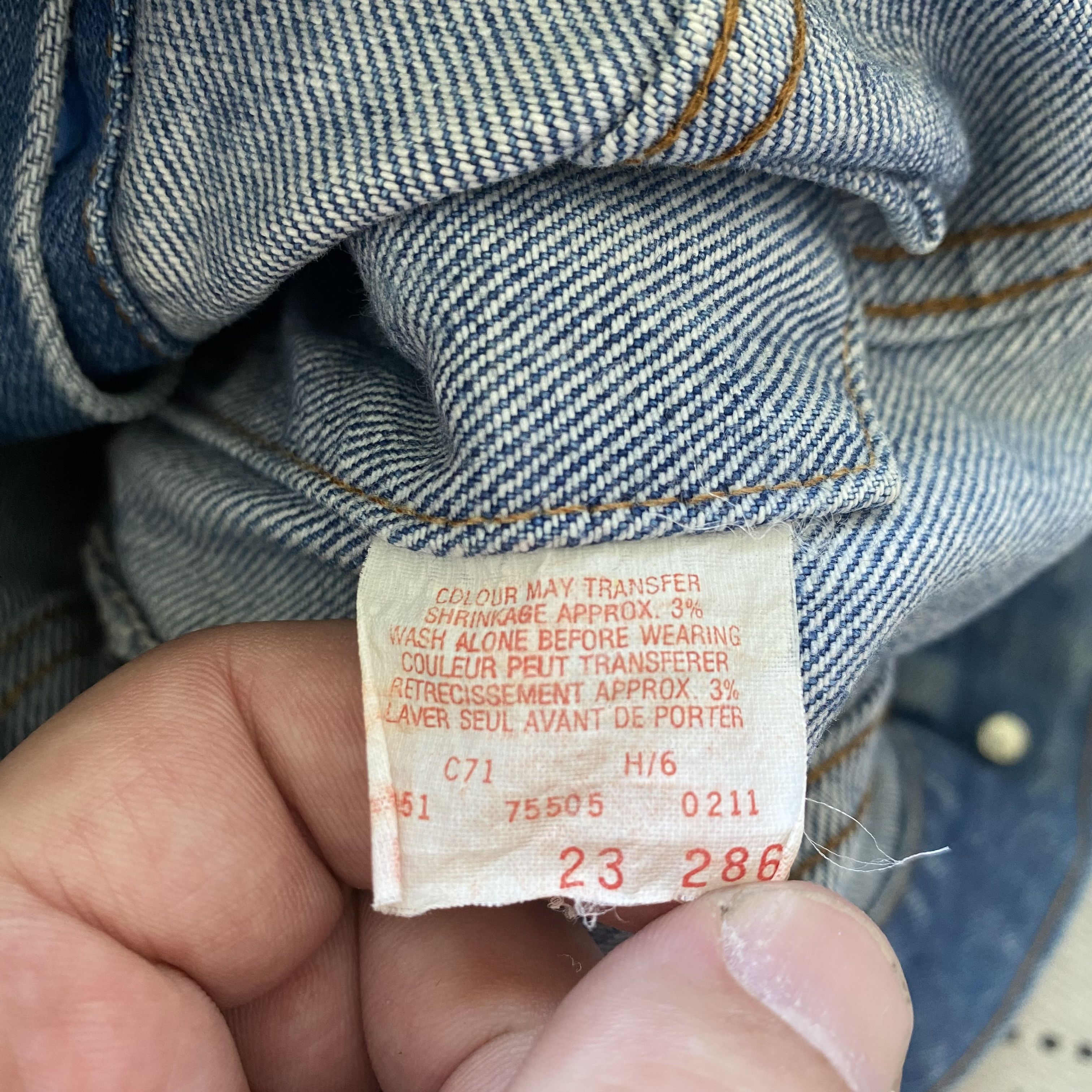 Levi's Vintage Clothing Vintage 80-90 Levis denim jacket Gold Wings Made in Canada Size US S / EU 44-46 / 1 - 11 Thumbnail