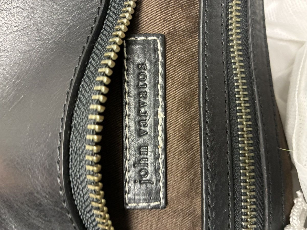 John Varvatos Skull Buckle Leather Bag W Strap. Size ONE SIZE - 20 Thumbnail