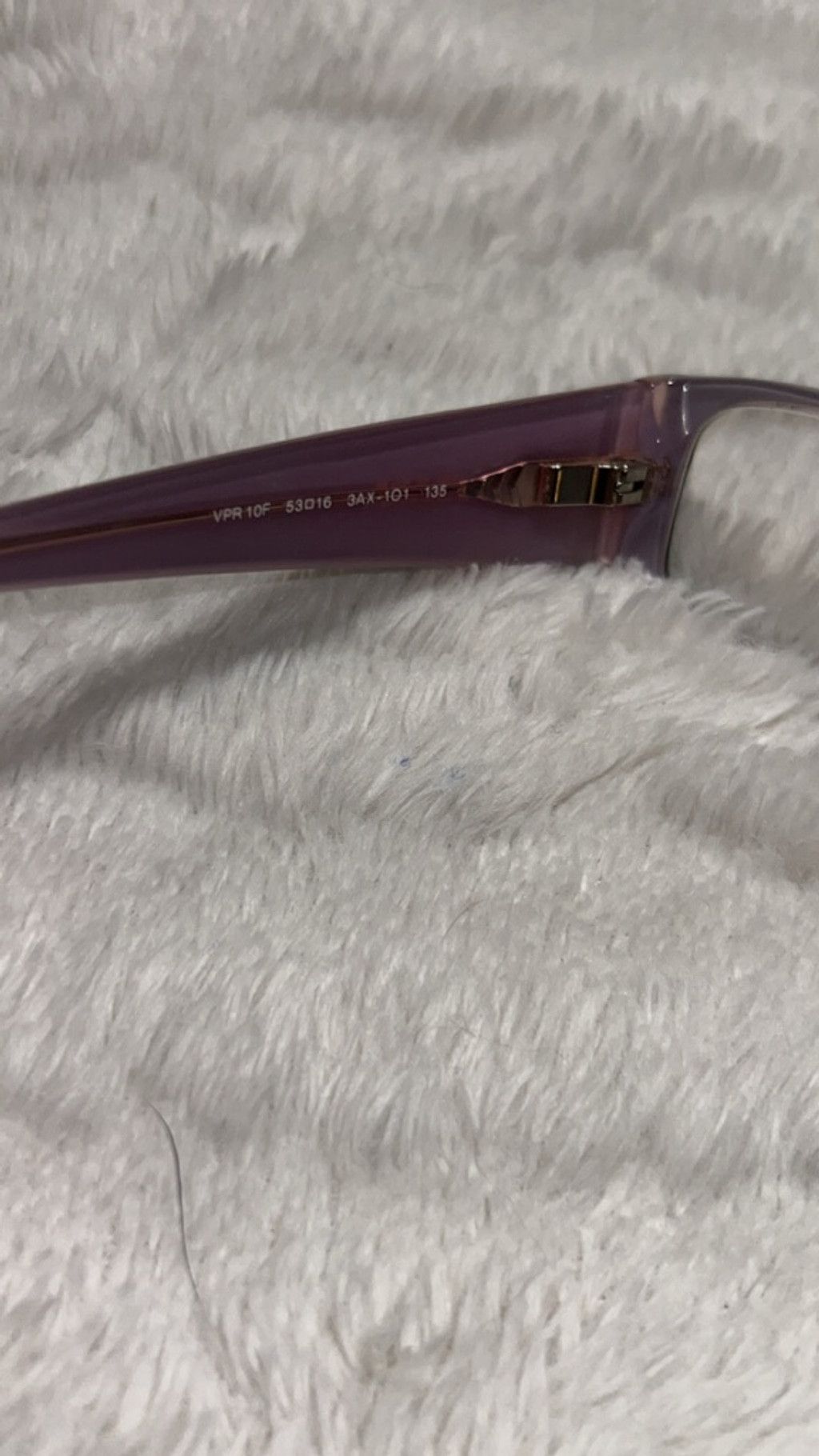 Prada Women's Prada Black & Pink Rectangular Glasses One Size Size ONE SIZE - 4 Thumbnail