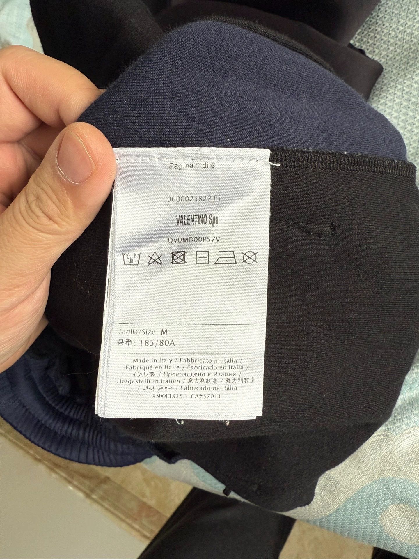 Valentino VALENTINO Black&Blue ColorBlock Logo Chino Pants M Size US 32 / EU 48 - 5 Thumbnail