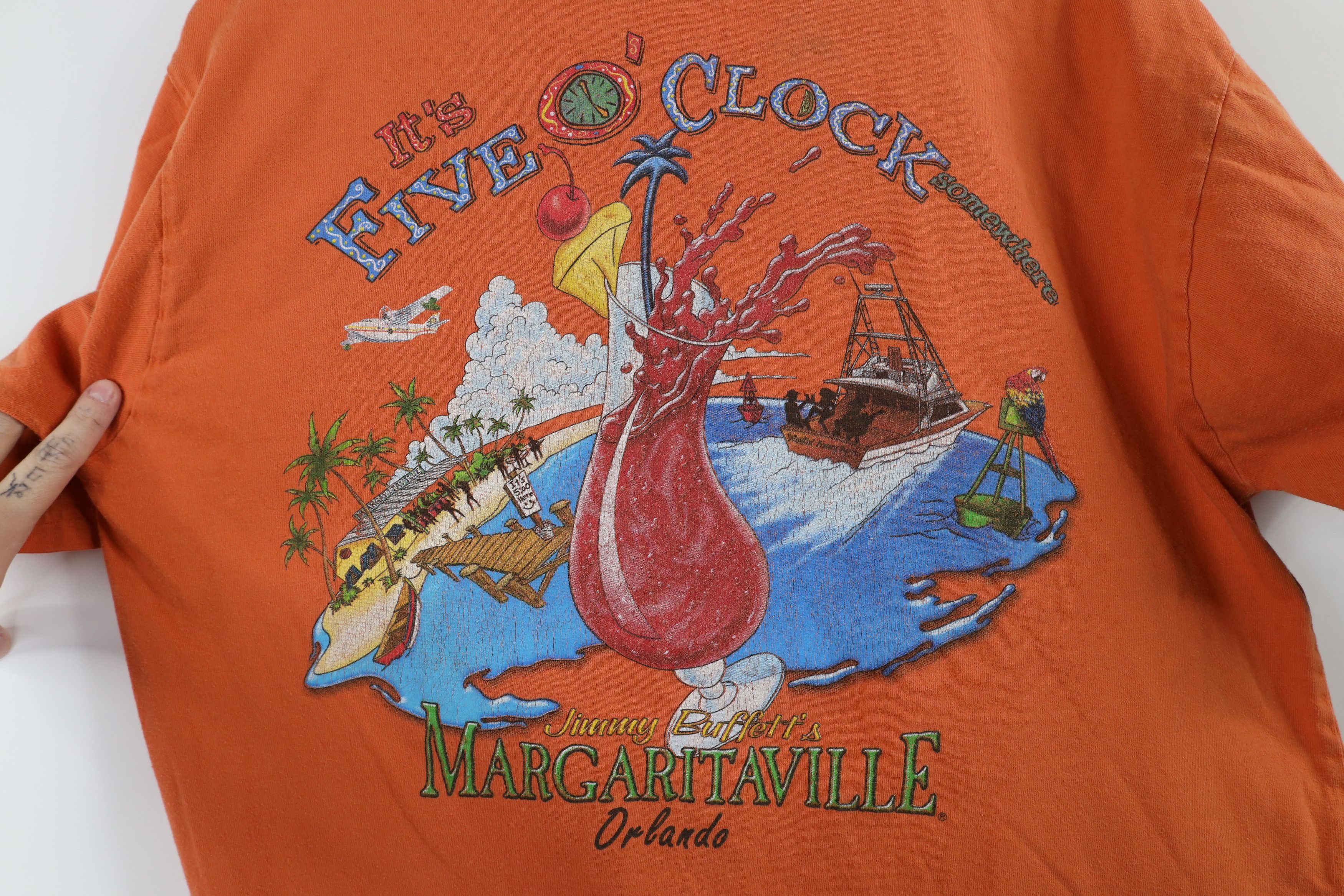 Vintage Vintage Y2K Jimmy Buffett Margaritaville T-Shirt Cotton Size US L / EU 52-54 / 3 - 9 Thumbnail