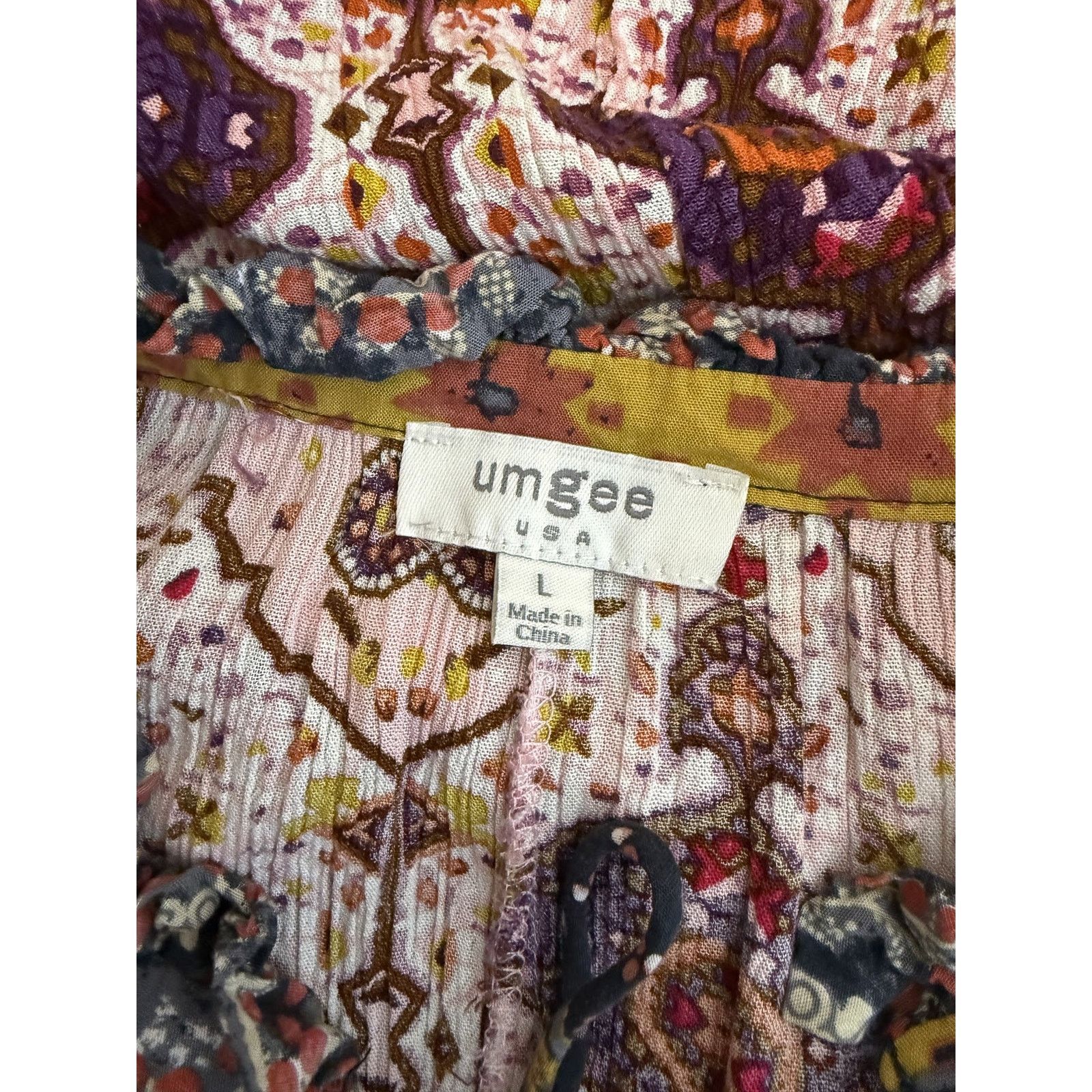 Other umgee Daydream Believer Bell Sleeve Boho Mini Dress Size L / US 10 / IT 46 - 7 Thumbnail