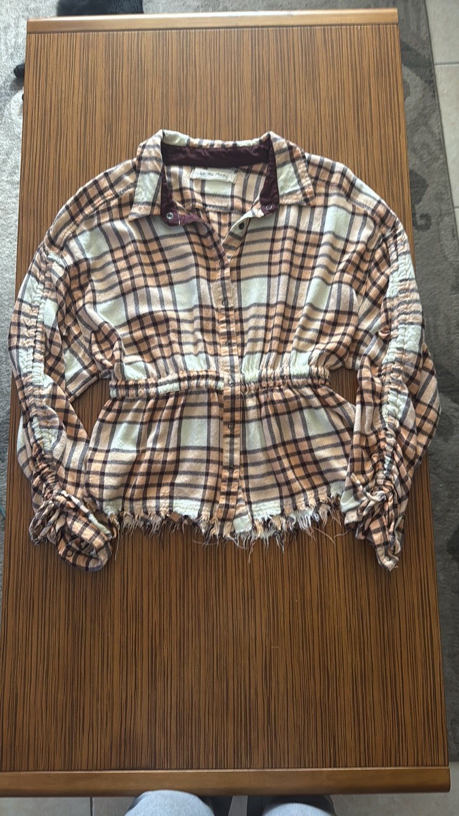 Free People Free People Pacific Dawn Plaid peplum top! Size M / US 6-8 / IT 42-44 - 8 Thumbnail