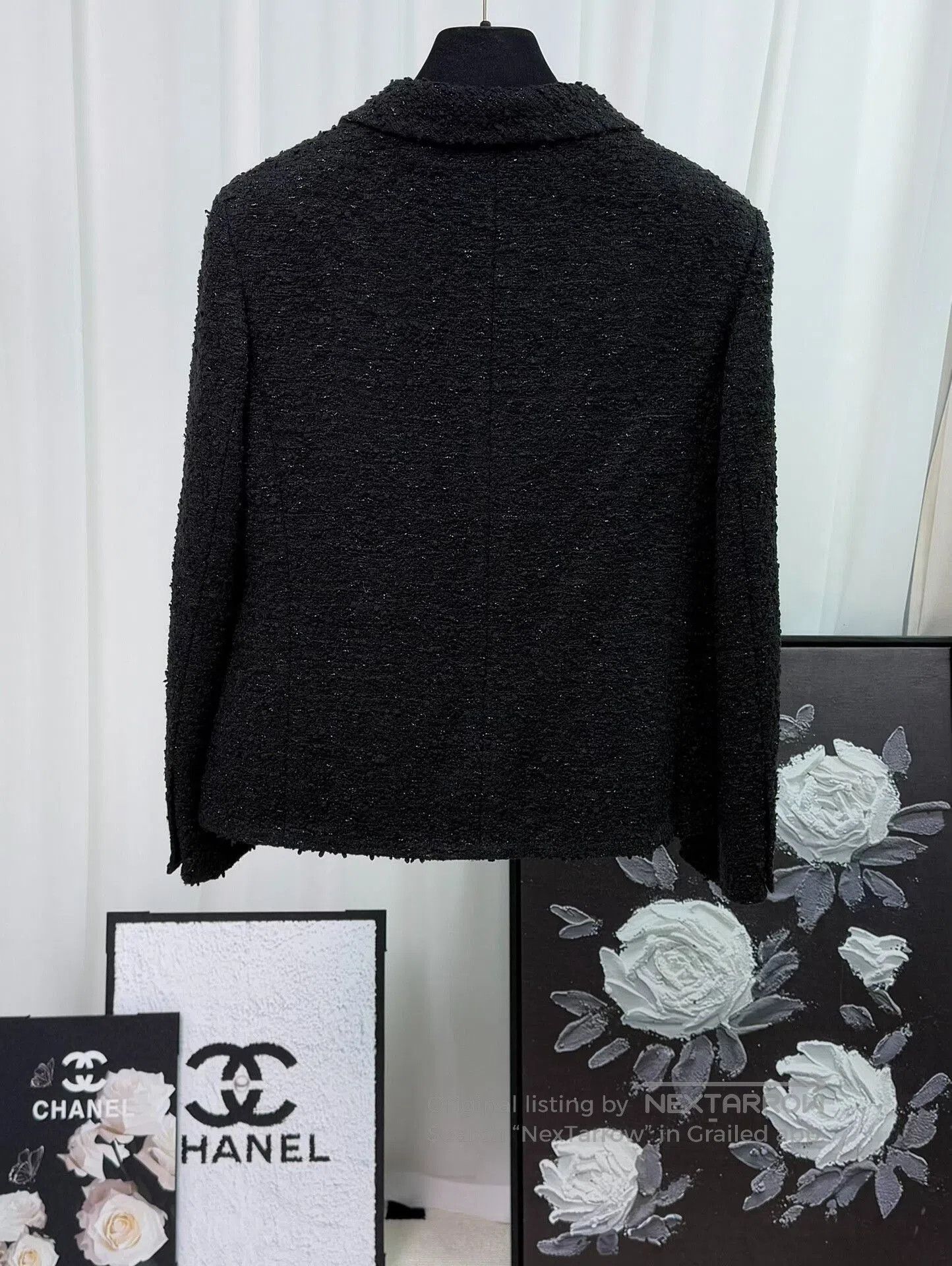 Chanel Chanel 21C Black Doll Collar Coat. Size XXS / US 00 / IT 34 - 2 Thumbnail