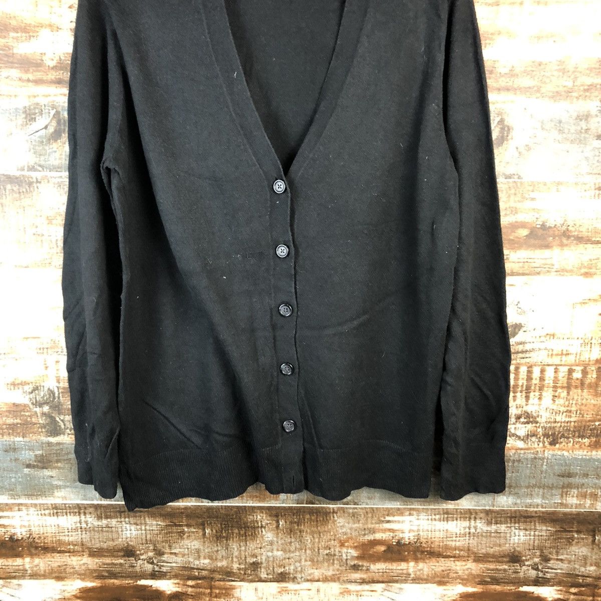 Vintage DL Gap Black Cardigan Knitwear #C444 Size US L / EU 52-54 / 3 - 3 Thumbnail