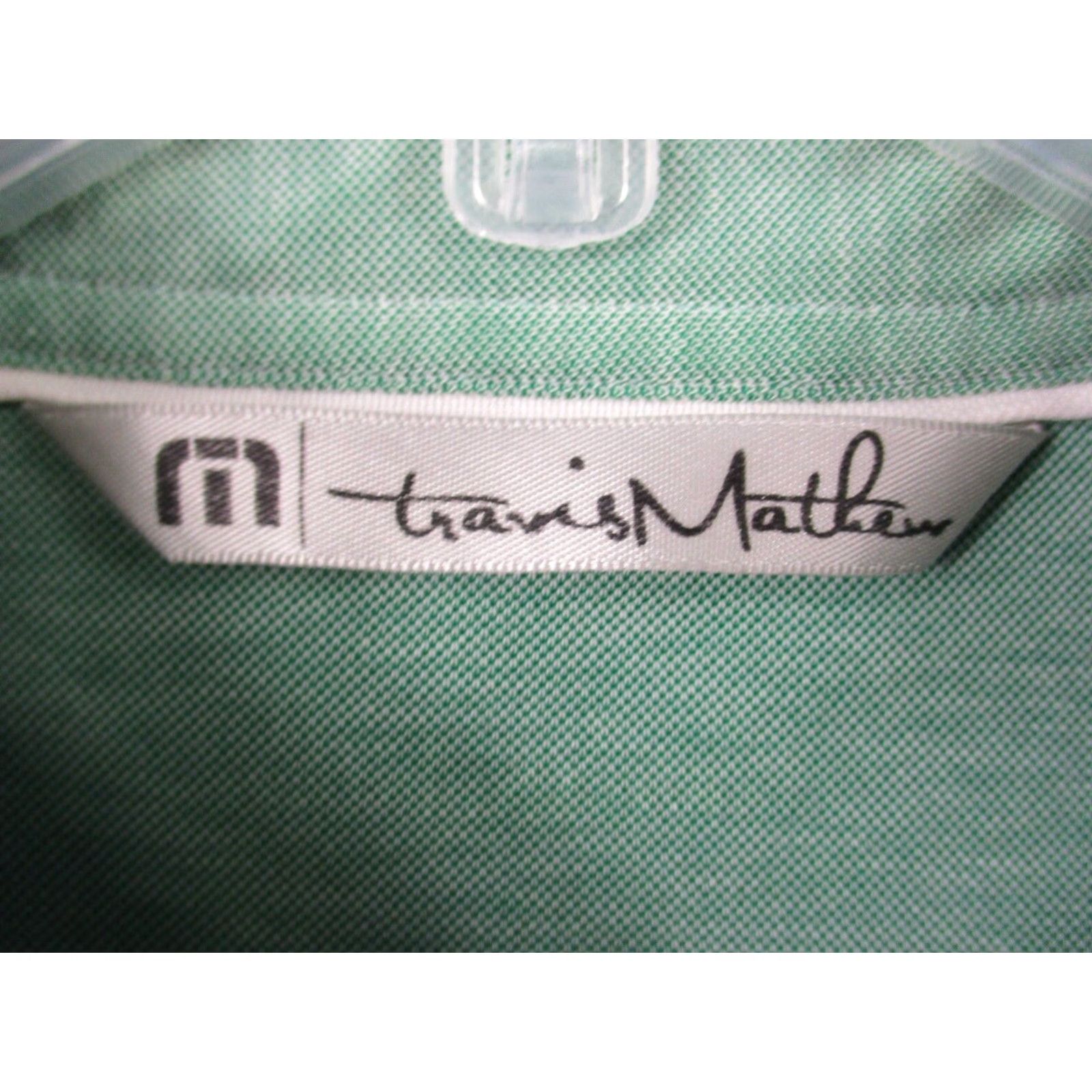 TravisMathew Travis Mathew Polo Shirt Mens Large Short Sleeve Green Pangeatwo Consulting Size US L / EU 52-54 / 3 - 4 Thumbnail
