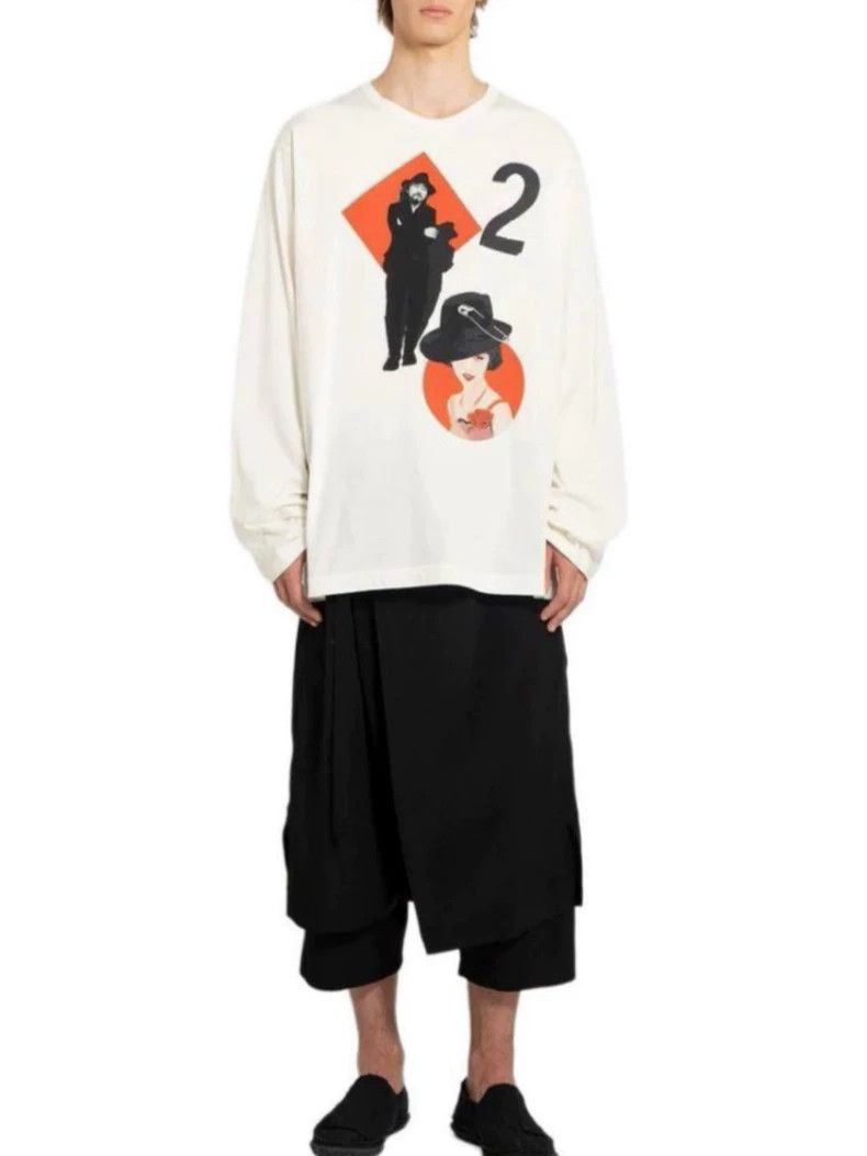 Yohji Yamamoto Yohji Yamamoto 24ss Poker Printed Long Sleeve T-Shirt Size US L / EU 52-54 / 3 - 4 Thumbnail