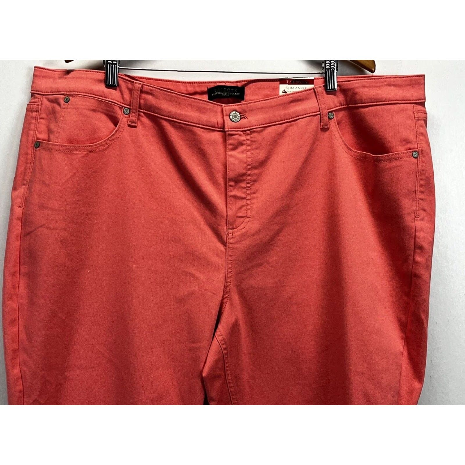 Talbots VINTAGE? No, it's not vintage. Talbots Jeans 5 Pocket Slim Ankle Women's Plus 22W Pink Pants Size 22W Plus Pink Womens Slim Ankle Jeans Size 40" / US 18 - 2 Thumbnail