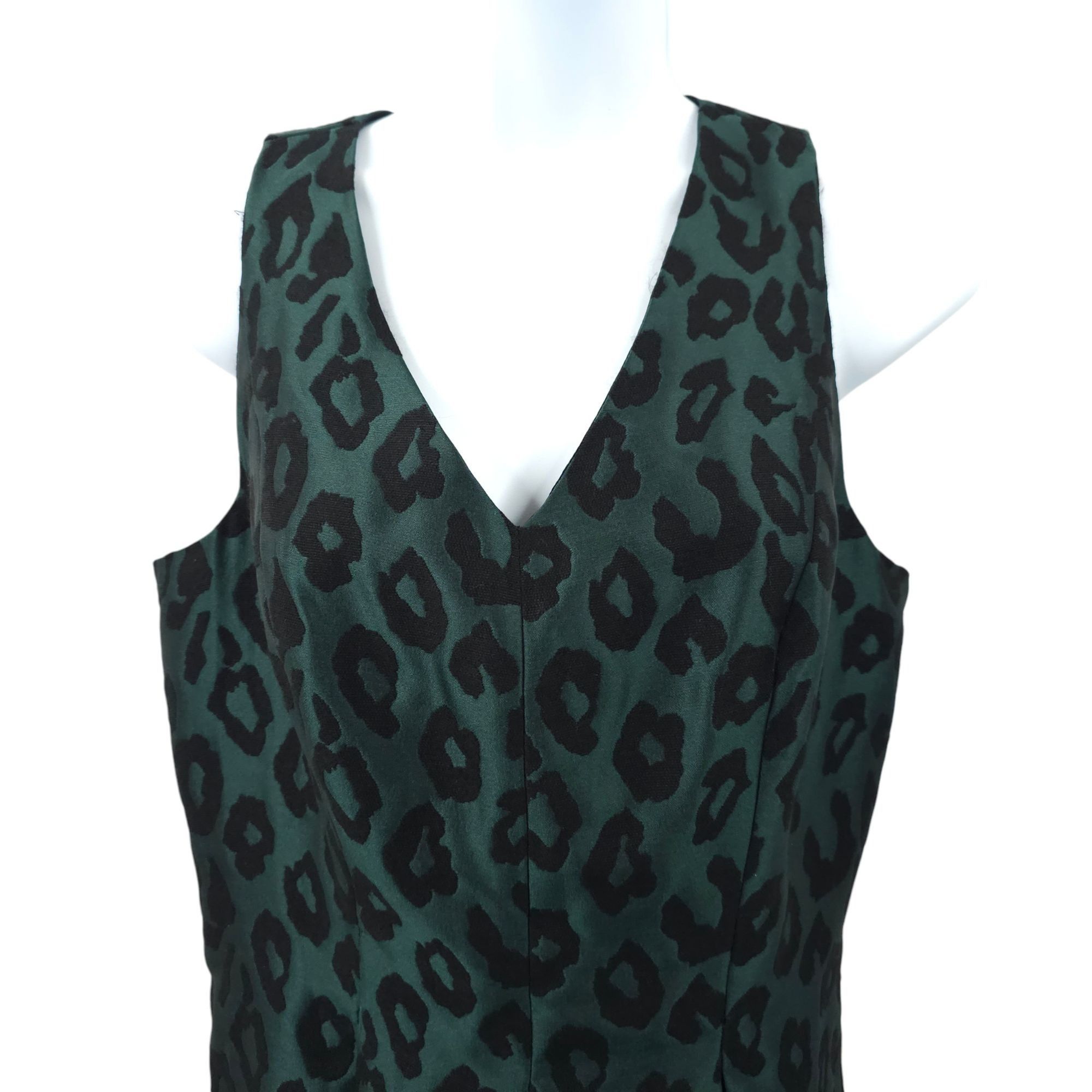 Loft Ann Taylor Loft Leopard Print Jacquard Fit & Flare Dress 4 Size S / US 4 / IT 40 - 12 Thumbnail