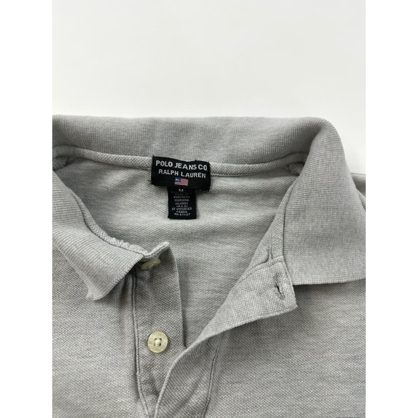 Polo Ralph Lauren Ralph Lauren Polo Shirt Men’s M Gray Short Sleeve Mini Flag Polo Jeans Co Size US M / EU 48-50 / 2 - 3 Thumbnail