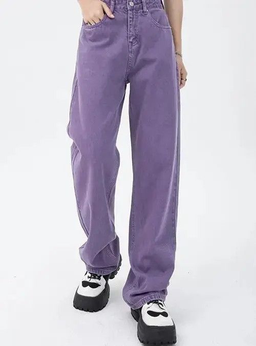 Other Vintage Purple High Waist Streetwear Jeans Size US 29 - 3 Thumbnail