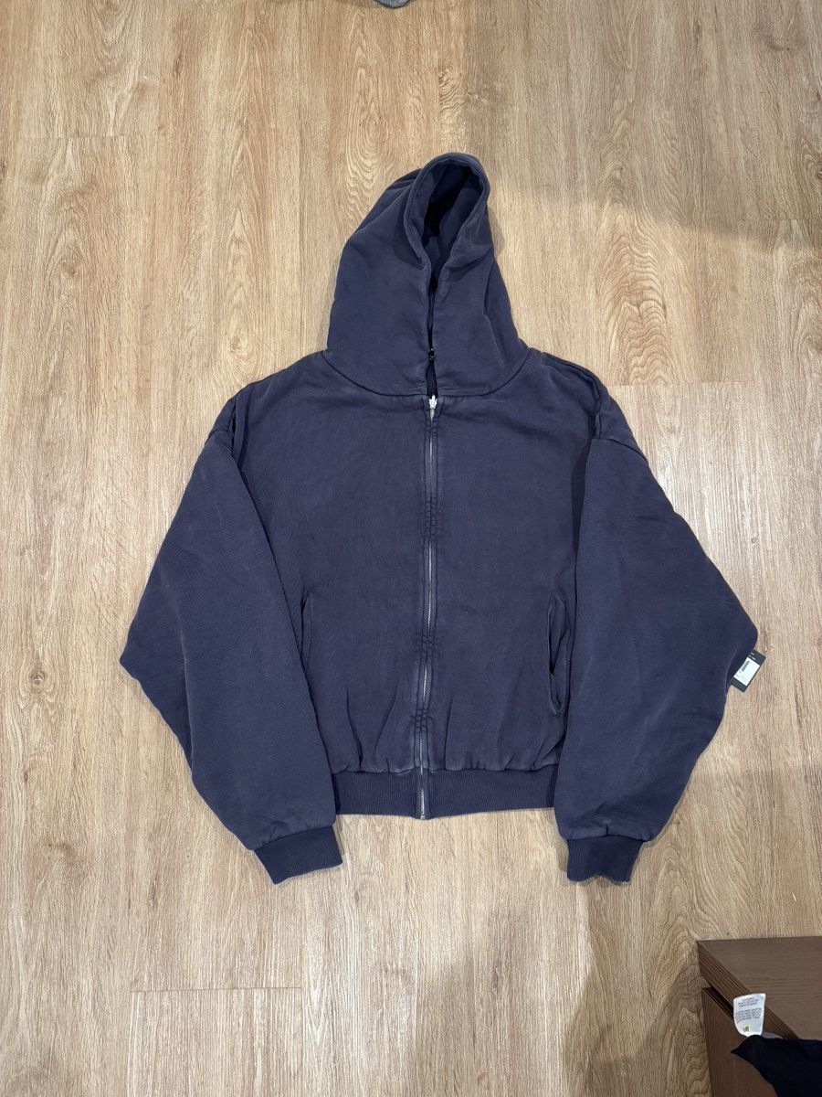 Entire Studios Entire Studios Washed Black Full Zip Hoodie