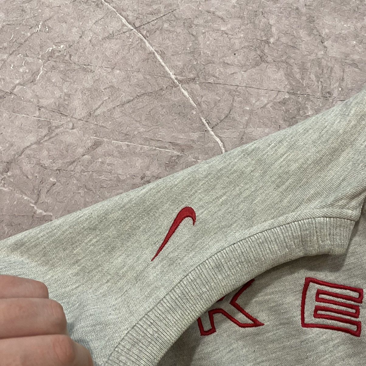 Nike × Vintage VINTAGE NIKE SWEATSHIRT BIG LOGO GREY 90s Size US M / EU 48-50 / 2 - 9 Thumbnail
