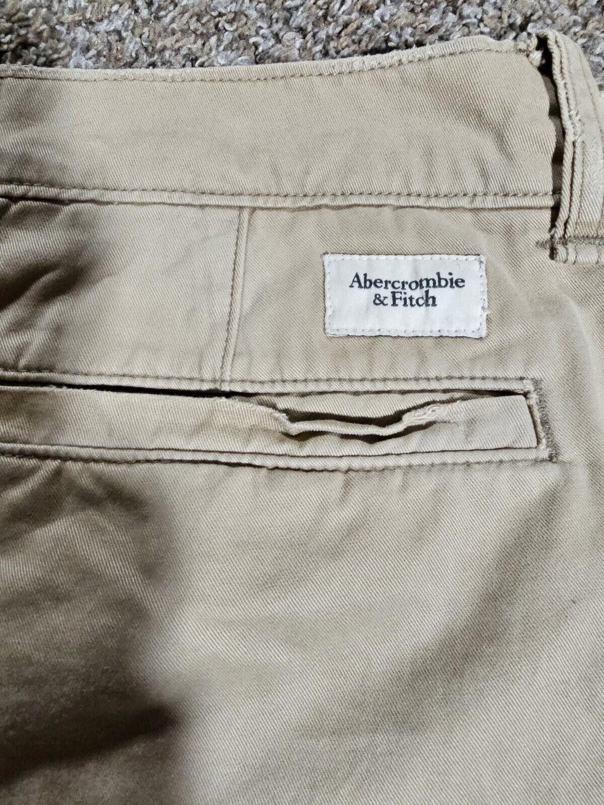 Abercrombie & Fitch Abercrombie & Fitch Men’s 36 Khaki Shorts Button Fly Stains Size US 36 / EU 52 - 10 Thumbnail