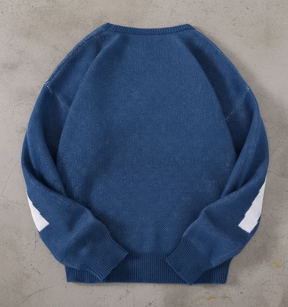 Other Streetwear Graffiti Blue Sweater Jacquard Knitwear Size US L / EU 52-54 / 3 - 2 Thumbnail