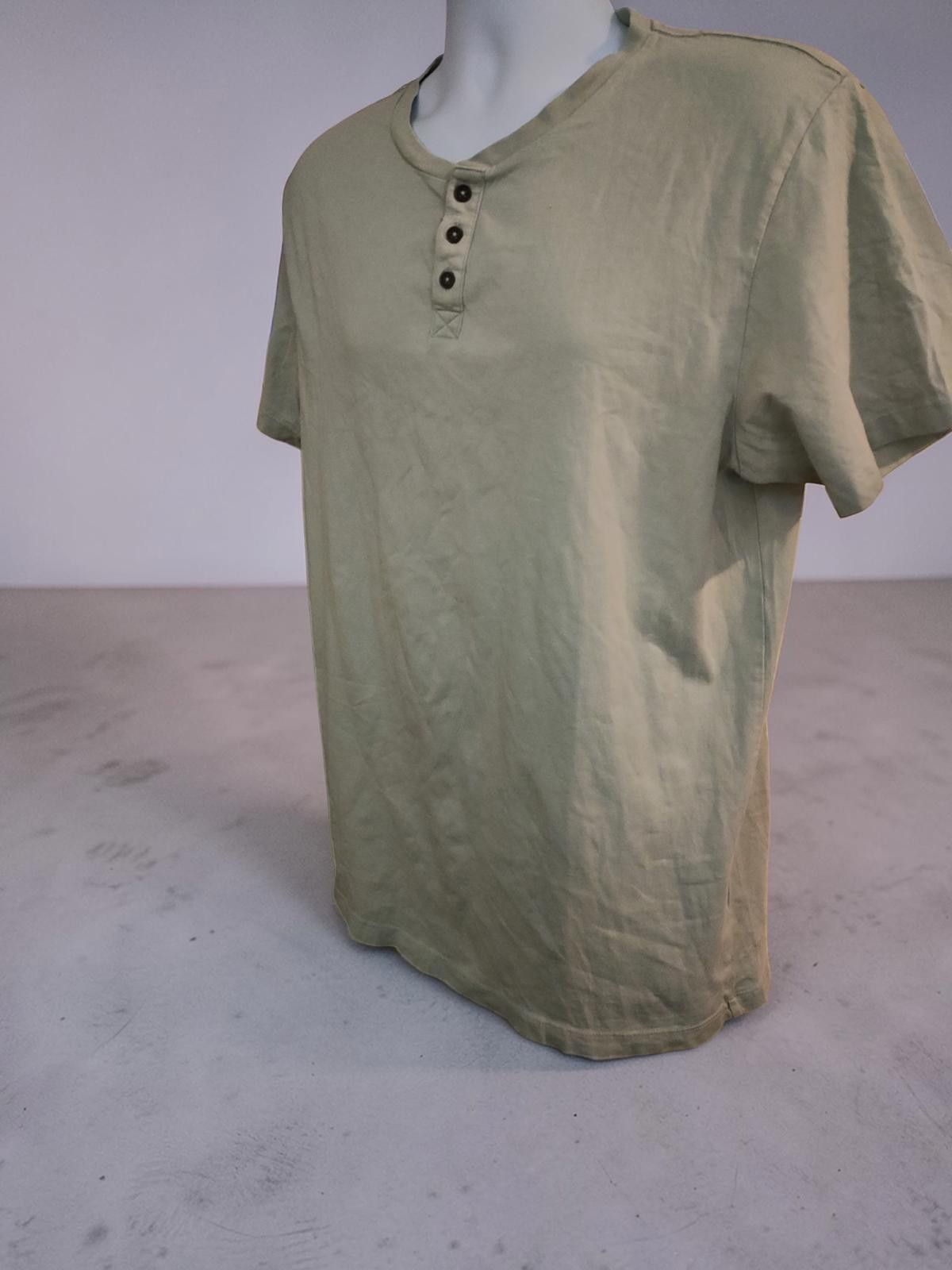 Midnight Organic Organic Henley Tee T-Shirt Medium Size US M / EU 48-50 / 2 - 3 Thumbnail