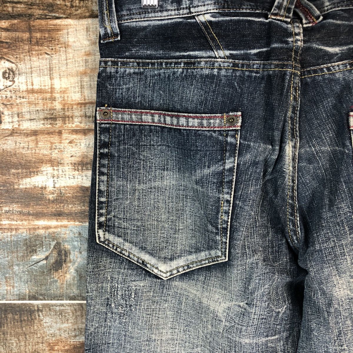 Japanese Brand DL Japanese Brand Blue Denim Pants #C633 Size US 31 - 15 Thumbnail