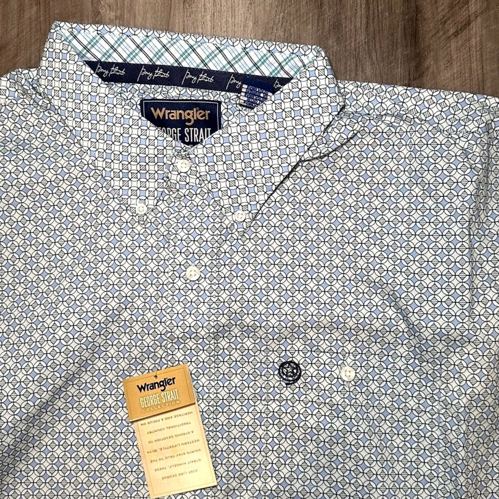 Wrangler Wrangler George Strait Collection Shirt Men Western Long Sleeve Button Down Relaxed 3X Size US XXL / EU 58 / 5 - 5 Thumbnail