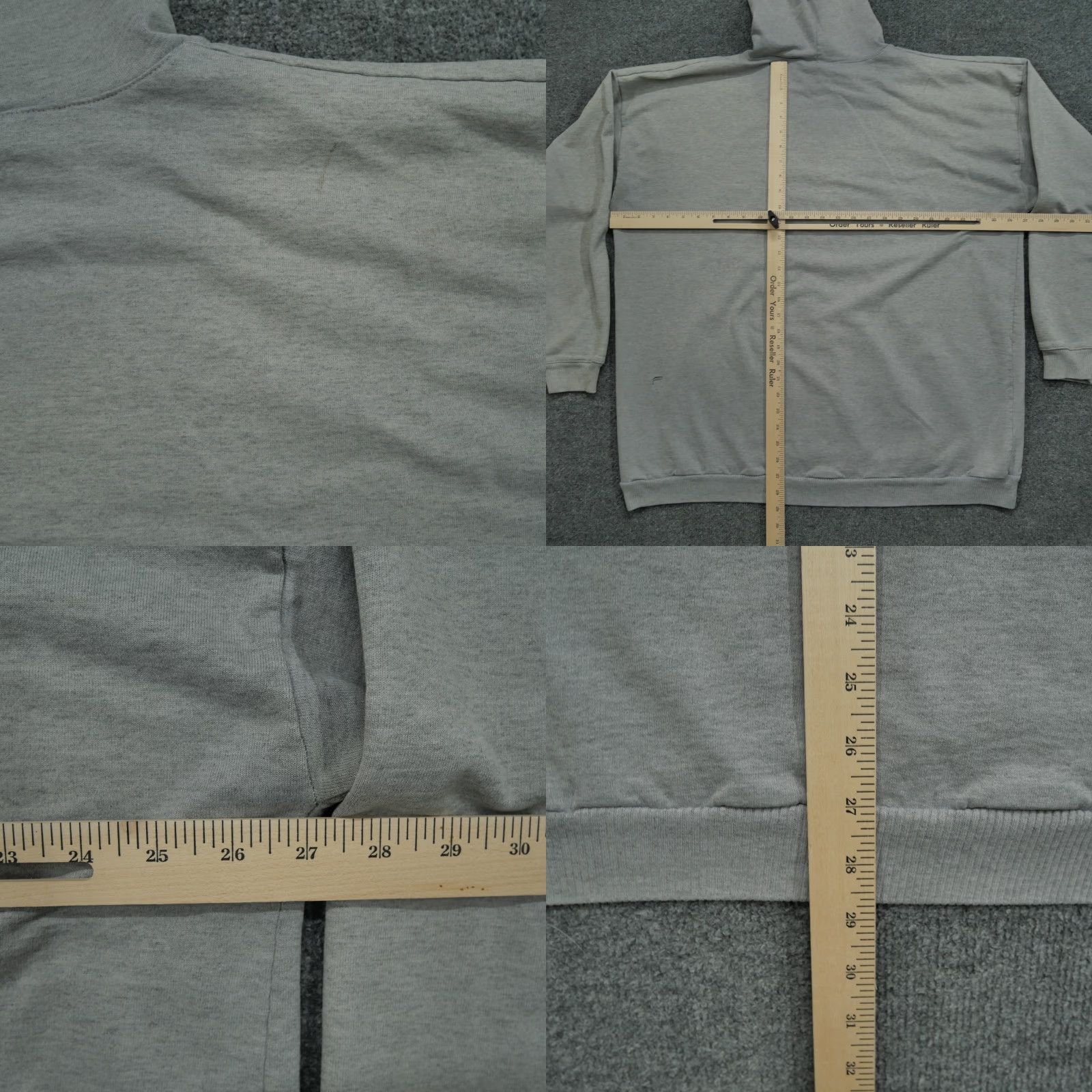 La Gear VINTAGE LA Gear Hoodie Adult 2XL Gray Pullover 90s Mens Sweatshirt Hoodie Size US XXL / EU 58 / 5 - 10 Thumbnail
