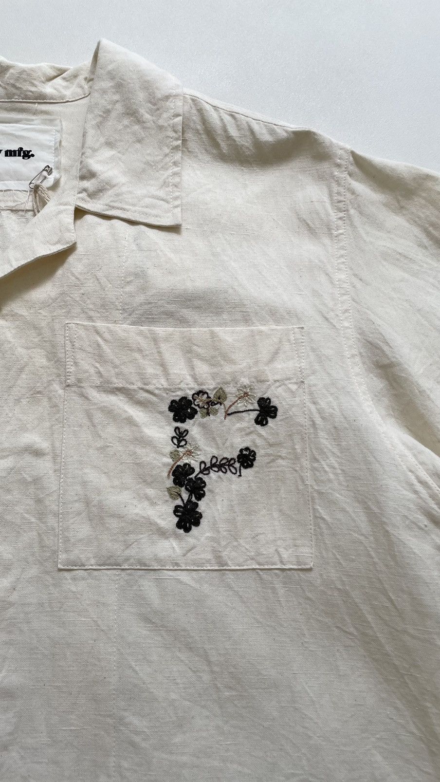 Story Mfg. S/S 25 ‘Clover Embroidery’ Greatful Shirt Size US M / EU 48-50 / 2 - 7 Thumbnail