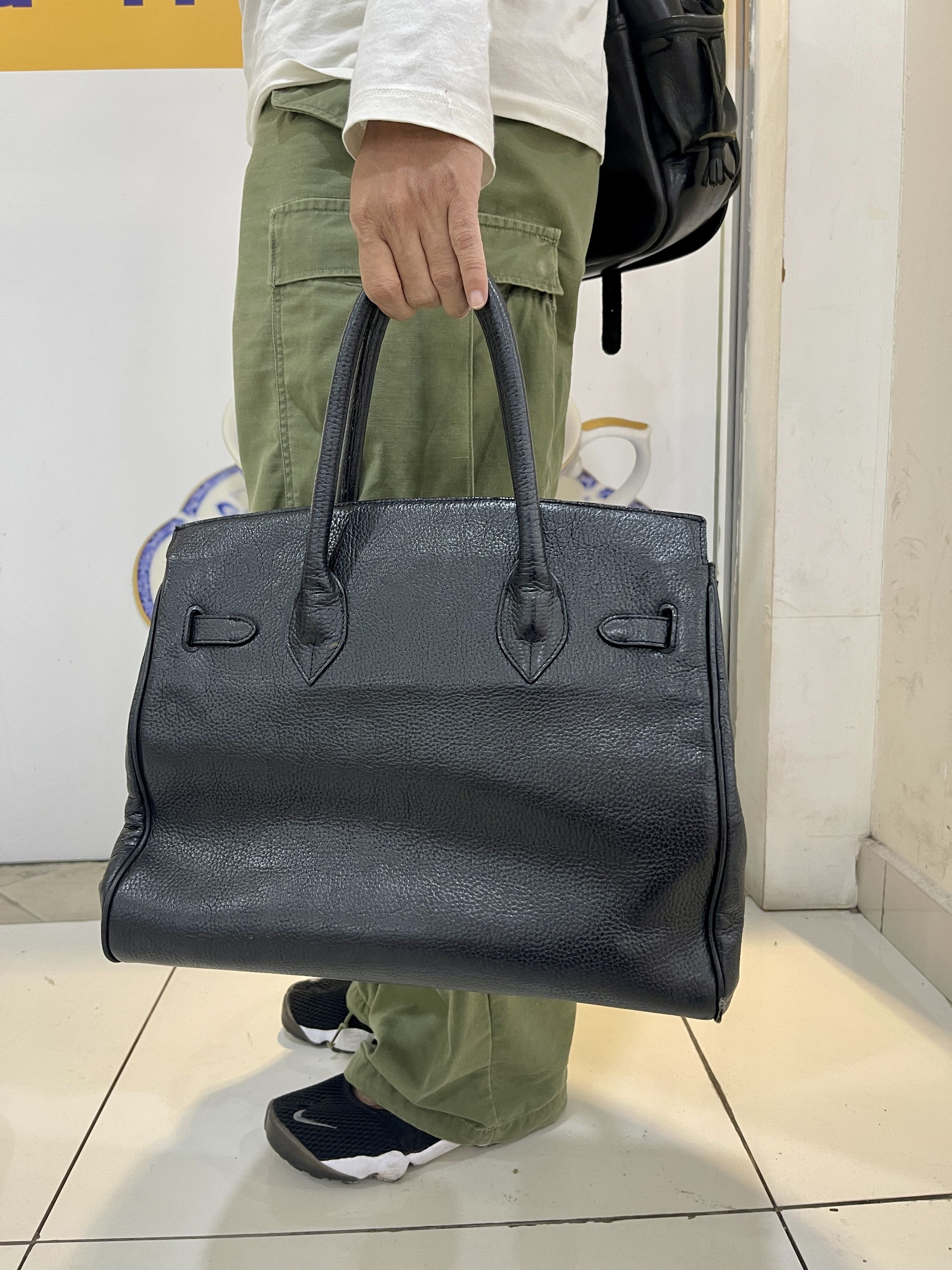 Leather HELLAS LEATHER BLACK BIRKIN Size ONE SIZE - 3 Thumbnail