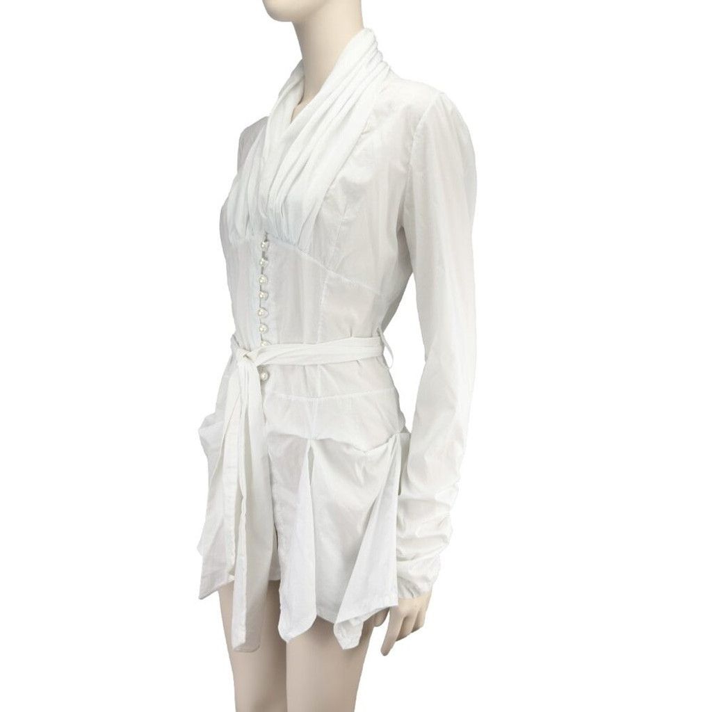 Other NWOT Gothic Renaissance Corset Blouse Witchy Shirt Dress M Size XL / US 12-14 / IT 48-50 - 3 Thumbnail