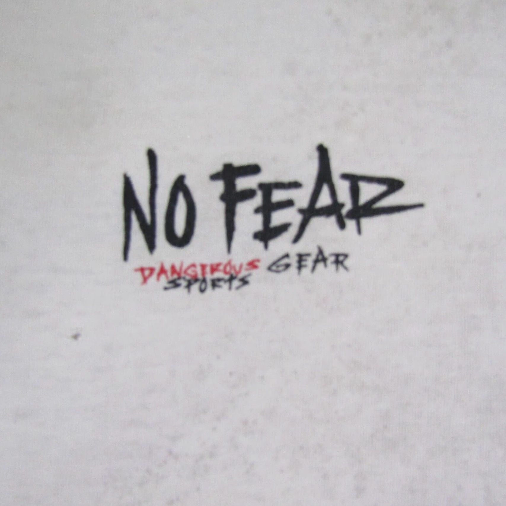 No Fear VINTAGE No Fear Shirt Mens XL White Single Stitch Distressed 90s Tee Shirt Mens XL White 90s Grunge Outdoors Corps? Size US XL / EU 56 / 4 - 3 Thumbnail