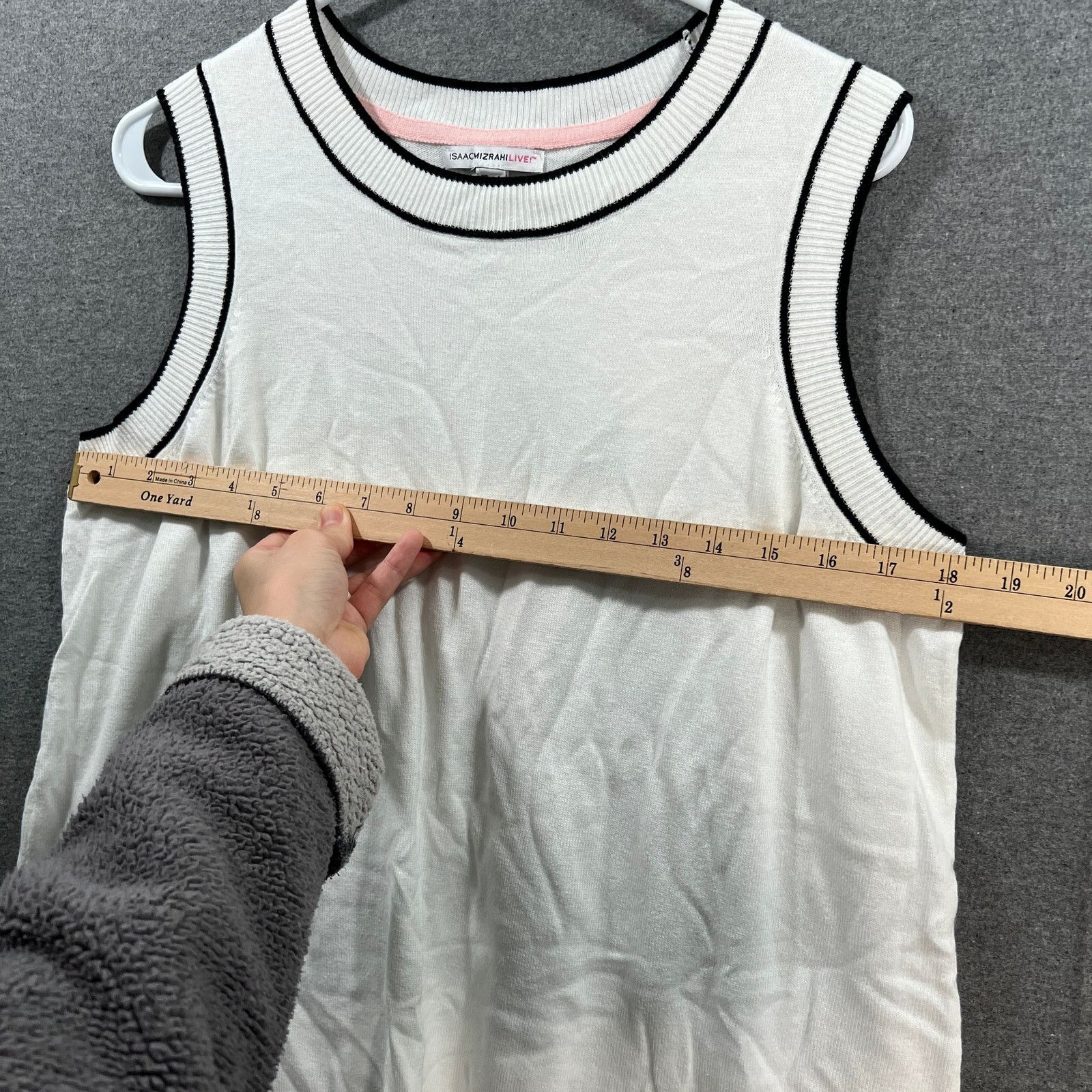 Other Isaac Mizrahi Live! Sleeveless Sweater with Tipped Size L / US 10 / IT 46 - 5 Thumbnail