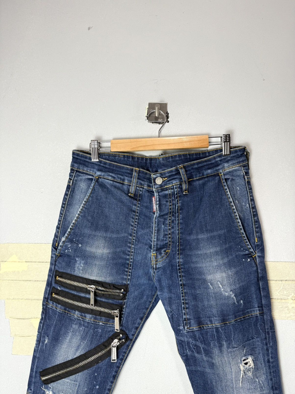 Dsquared2 Dsquared2 Zip Multipocket Denim Pants Jeans Drill Dripp Uk Size US 32 / EU 48 - 3 Thumbnail