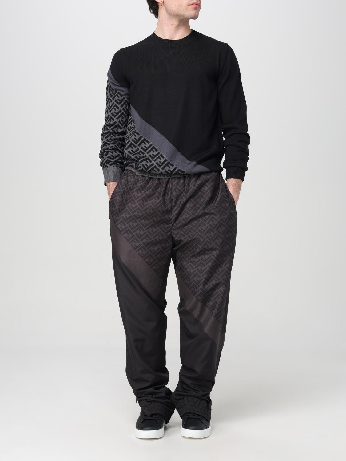 Fendi o1s1wg110226 Sweatpant & Jogger in Chocolate Brown/Black Size US 36 / EU 52 - 2 Thumbnail