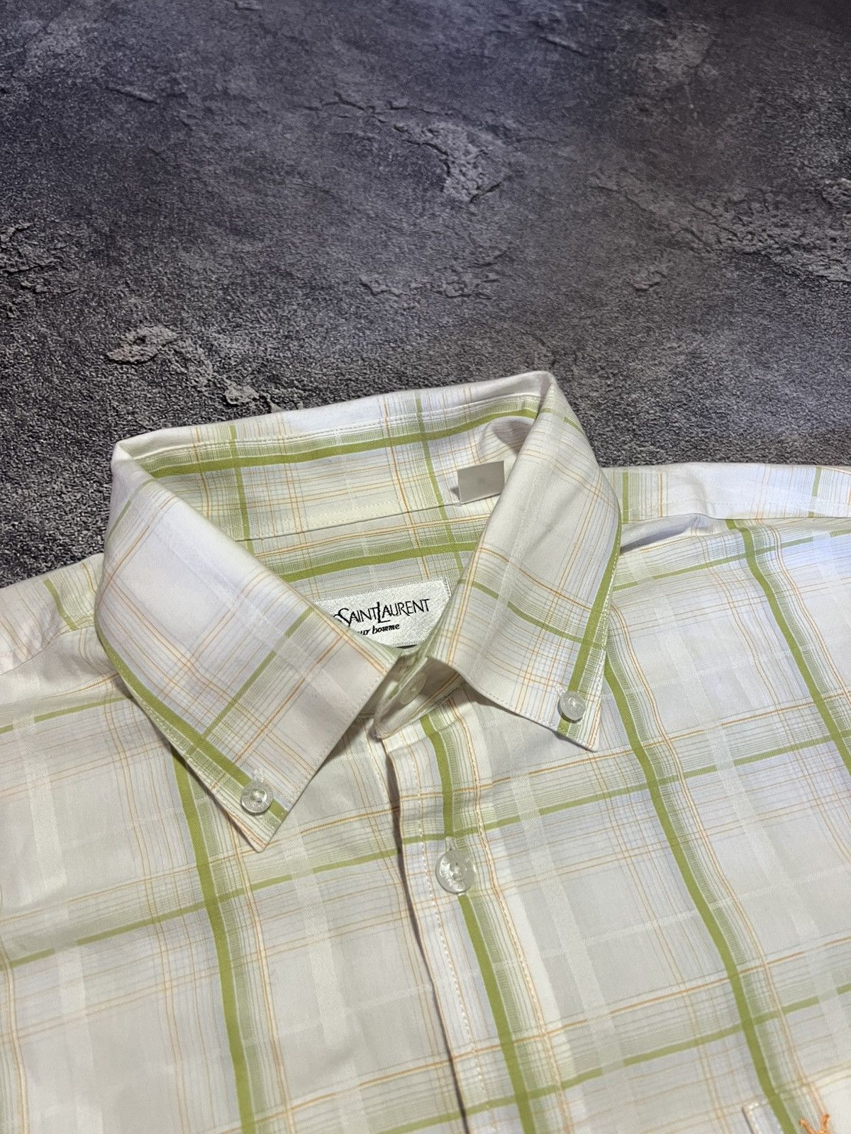 Yves Saint Laurent Vintage Yves Saint Laurent YSL Buttom Up Shirt Streetwear Size US M / EU 48-50 / 2 - 6 Thumbnail