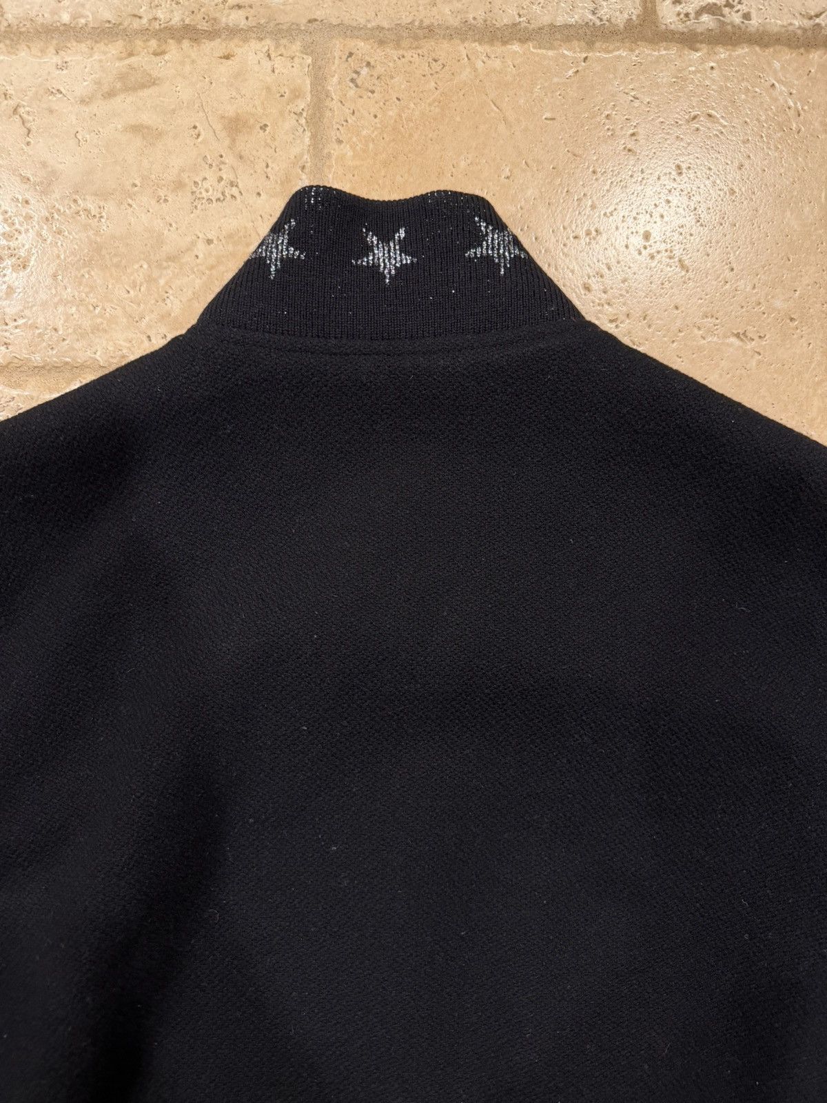 Saint Laurent Paris Saint Laurent x Hedi FW16 Stars Black Varsity Teddy Jacket Size US XL / EU 56 / 4 - 11 Thumbnail