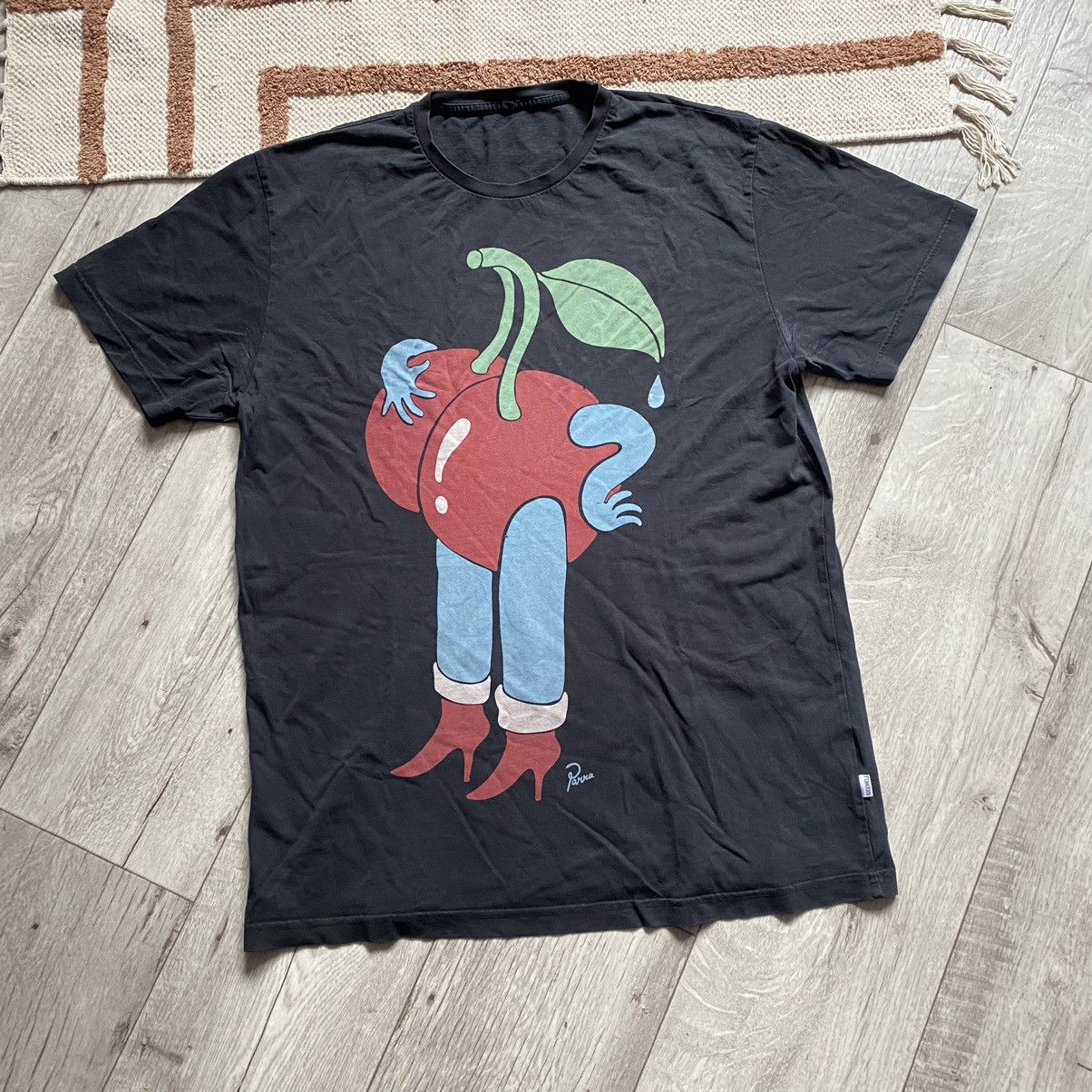 Parra PARRA CHERRY GIRL ART PRINT FADED T SHIRT Size US L / EU 52-54 / 3 - 1 Thumbnail