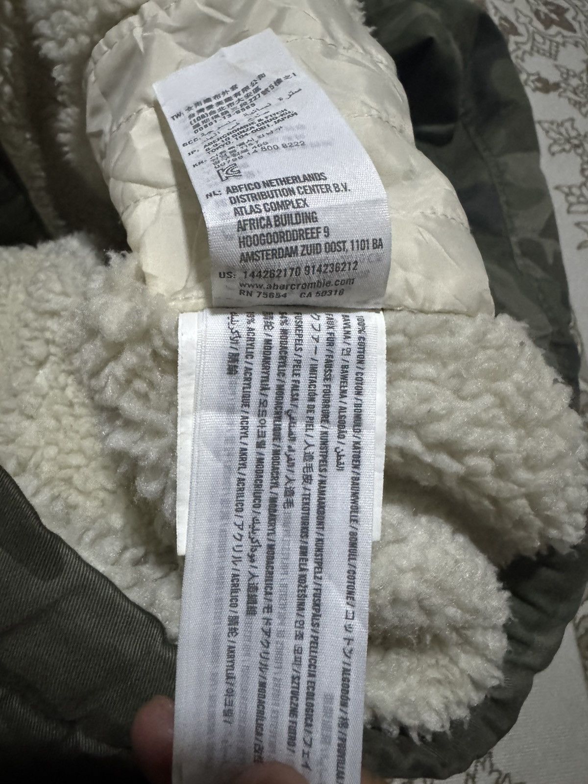 14th Addiction Vtg Faux Fur Parka Hoodie Sherpa Lined Twill Abercrombie Size US S / EU 44-46 / 1 - 9 Thumbnail