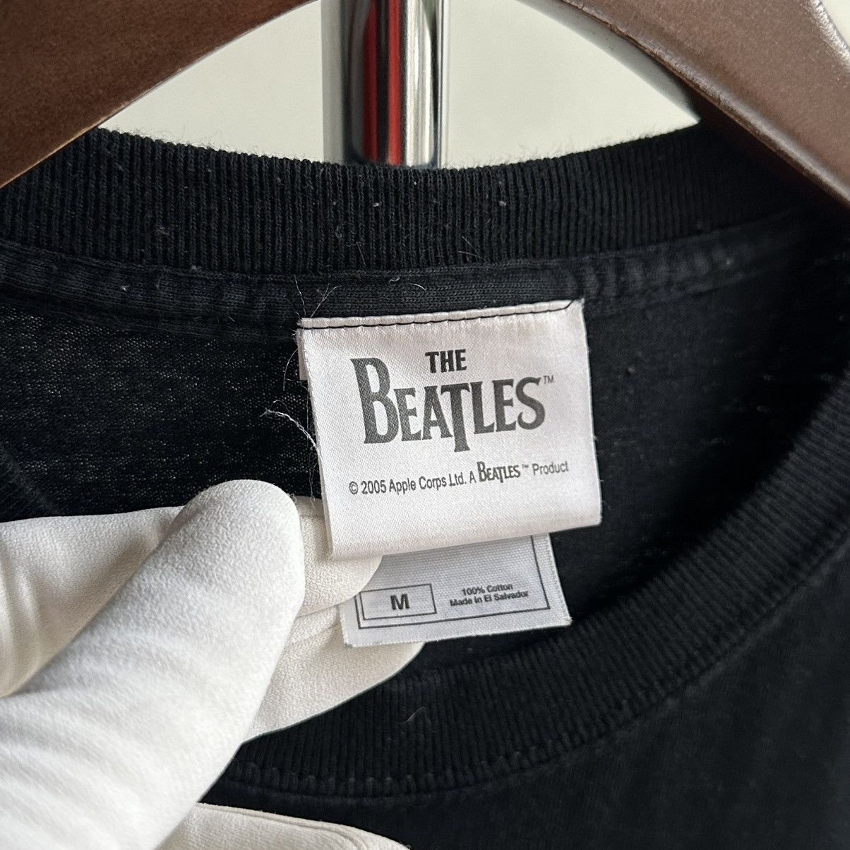 Band Tees × Vintage VINTAGE Y2K THE BEATLES BOX LOGO BAND TEE Size US M / EU 48-50 / 2 - 5 Thumbnail