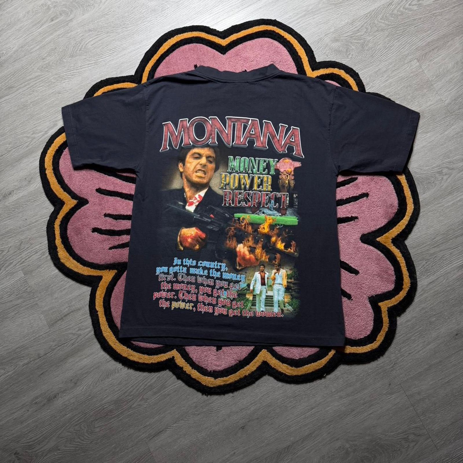 Marino Morwood Marino Moroord Scarface Double Sided Graphic Rap T-shirt Size US L / EU 52-54 / 3 - 6 Thumbnail