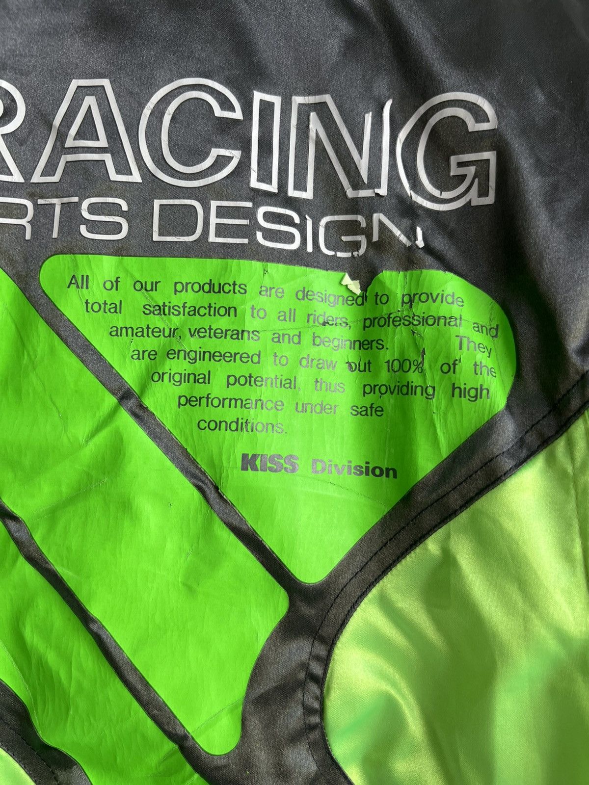 Kadoya Vintage 1980s Kiss Racing Team Akira Tech Wear Bomber Jacket Size US M / EU 48-50 / 2 - 8 Thumbnail