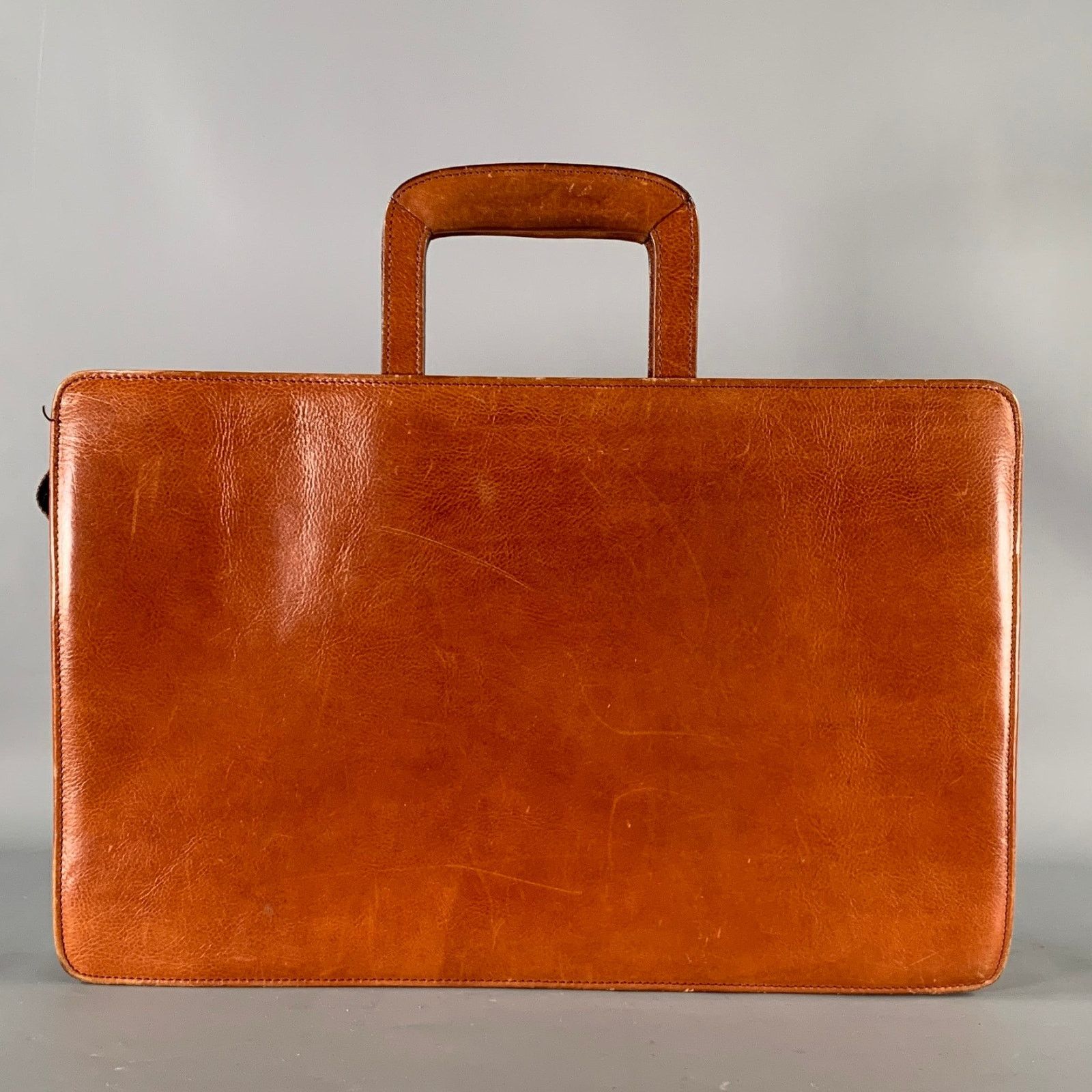 Vintage VINTAGE Brown Leather Briefcase Size ONE SIZE - 3 Thumbnail