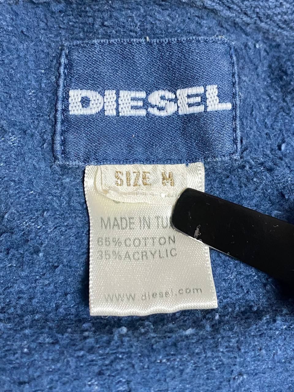 Diesel Diesel Royal Rock Zip Hoodie Sz M Blue Fabric Faded Graphic Size US M / EU 48-50 / 2 - 17 Thumbnail