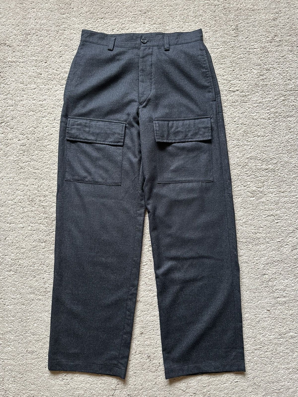 Kenzo 1990s Kenzo Homme Baggy Wool Pant Size US 30 / EU 46 - 1 Thumbnail