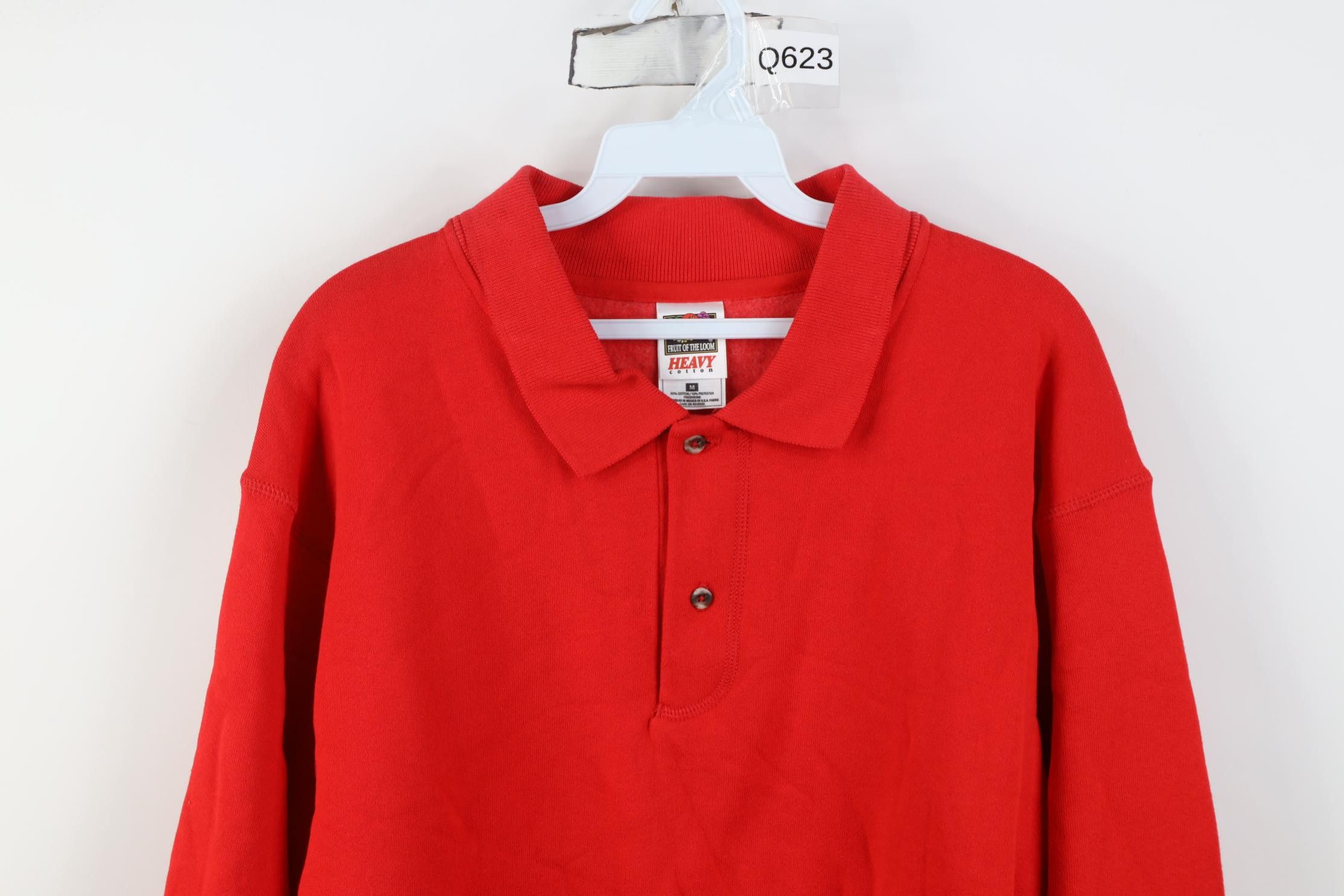 Vintage Vintage 90s Streetwear Blank Heavyweight Collared Sweatshirt Size US M / EU 48-50 / 2 - 2 Thumbnail