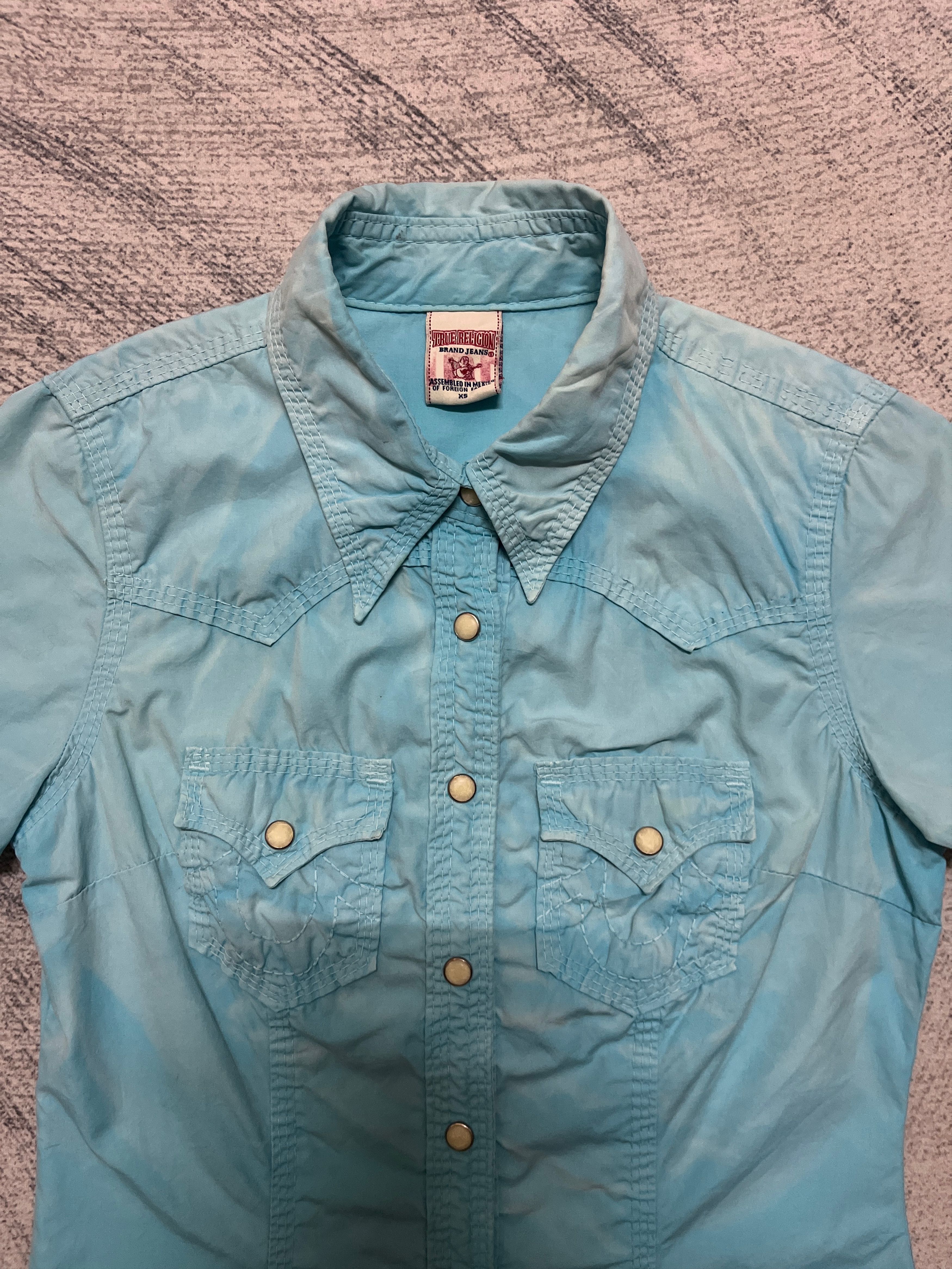 True Religion True Religion Pearl Snap Button Up Western Shirt Size XS / US 0-2 / IT 36-38 - 3 Thumbnail