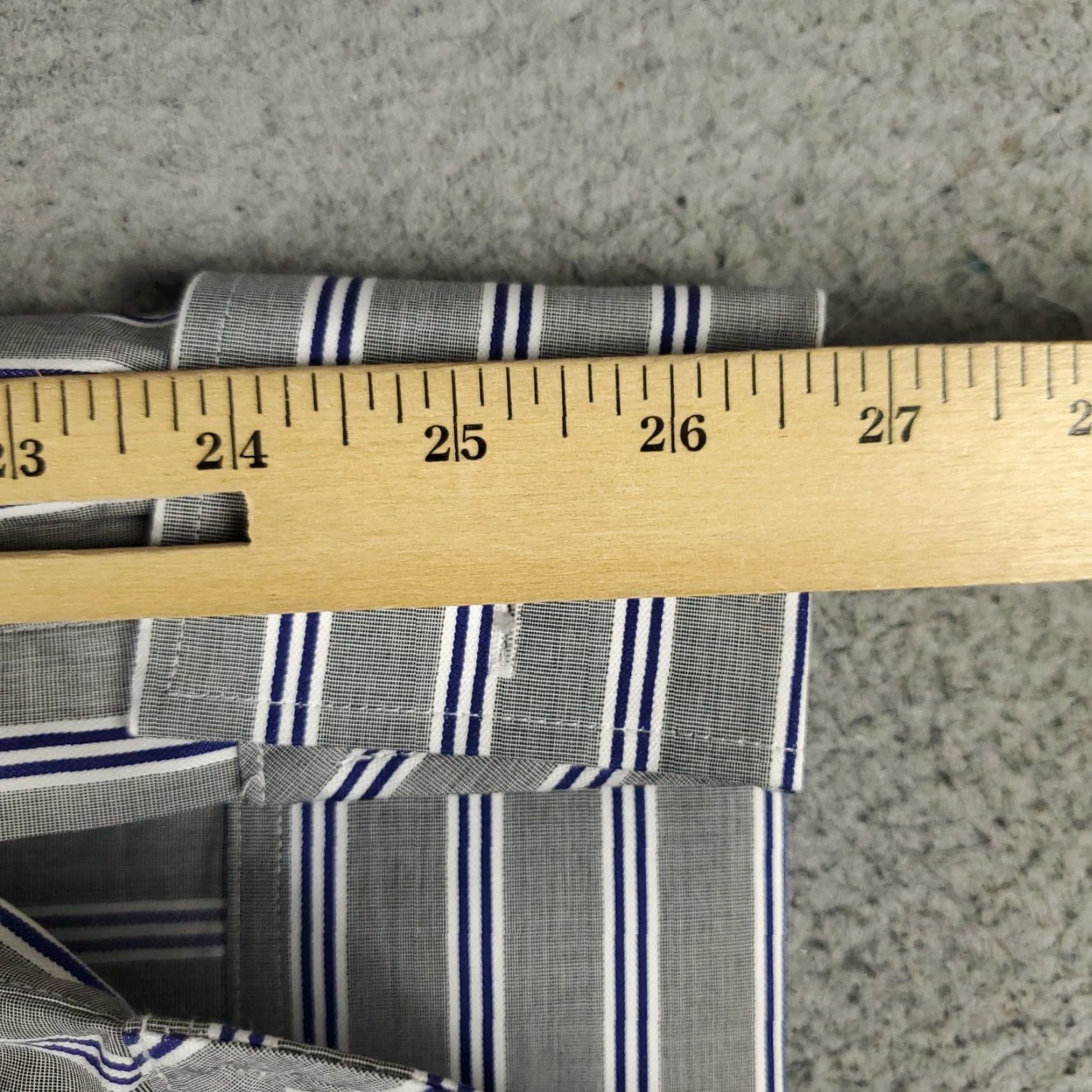 Ted Baker VINTAGE Ted Baker London Dress Shirt Men 17.5 Gray Long Sleeve Business Casual Formal Wedding French Cuff Size 46R - 6 Thumbnail