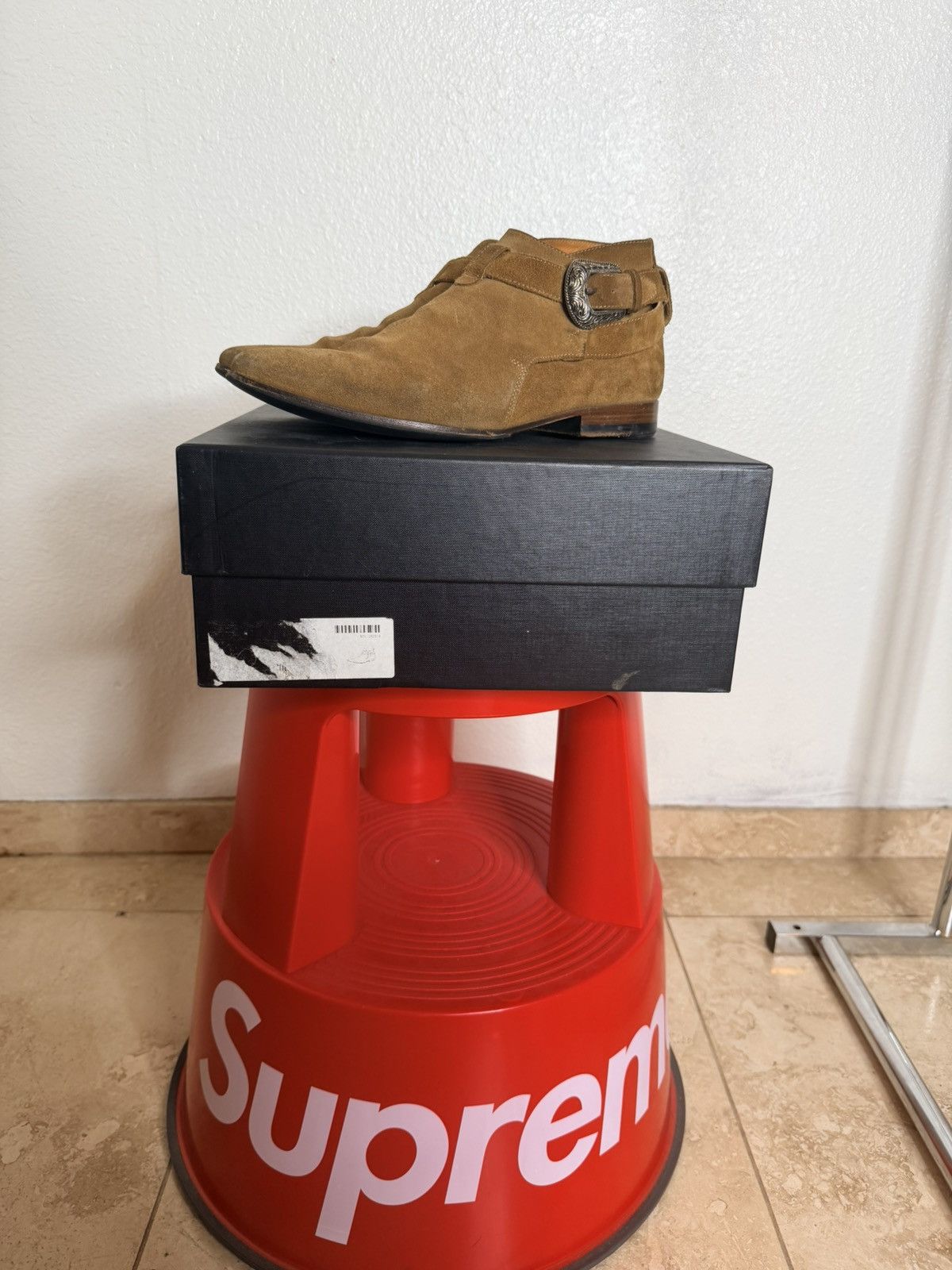 Saint Laurent Paris SS14 Western Buckle Duckies Boots | Grailed