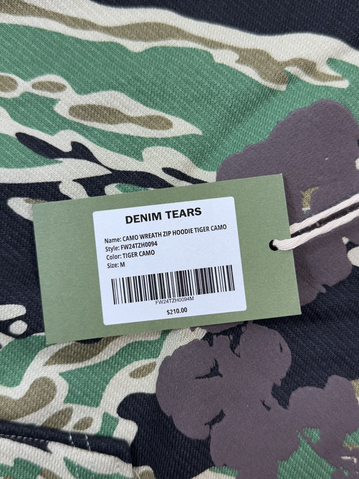 DENIM TEARS Blue Camouflage Zip Hoodie Size US M / EU 48-50 / 2 - 3 Thumbnail