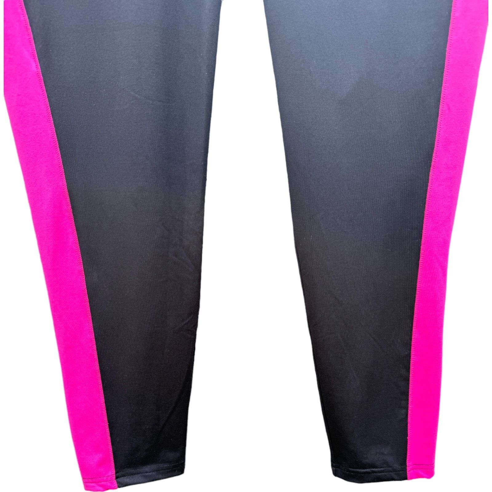 Other Belle Body by Kim Gravel Colorblock Leggings Black 2X Size 40" / US 18 - 6 Thumbnail